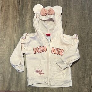 Disney Minnie Kids Hoodie - Cream and Pink